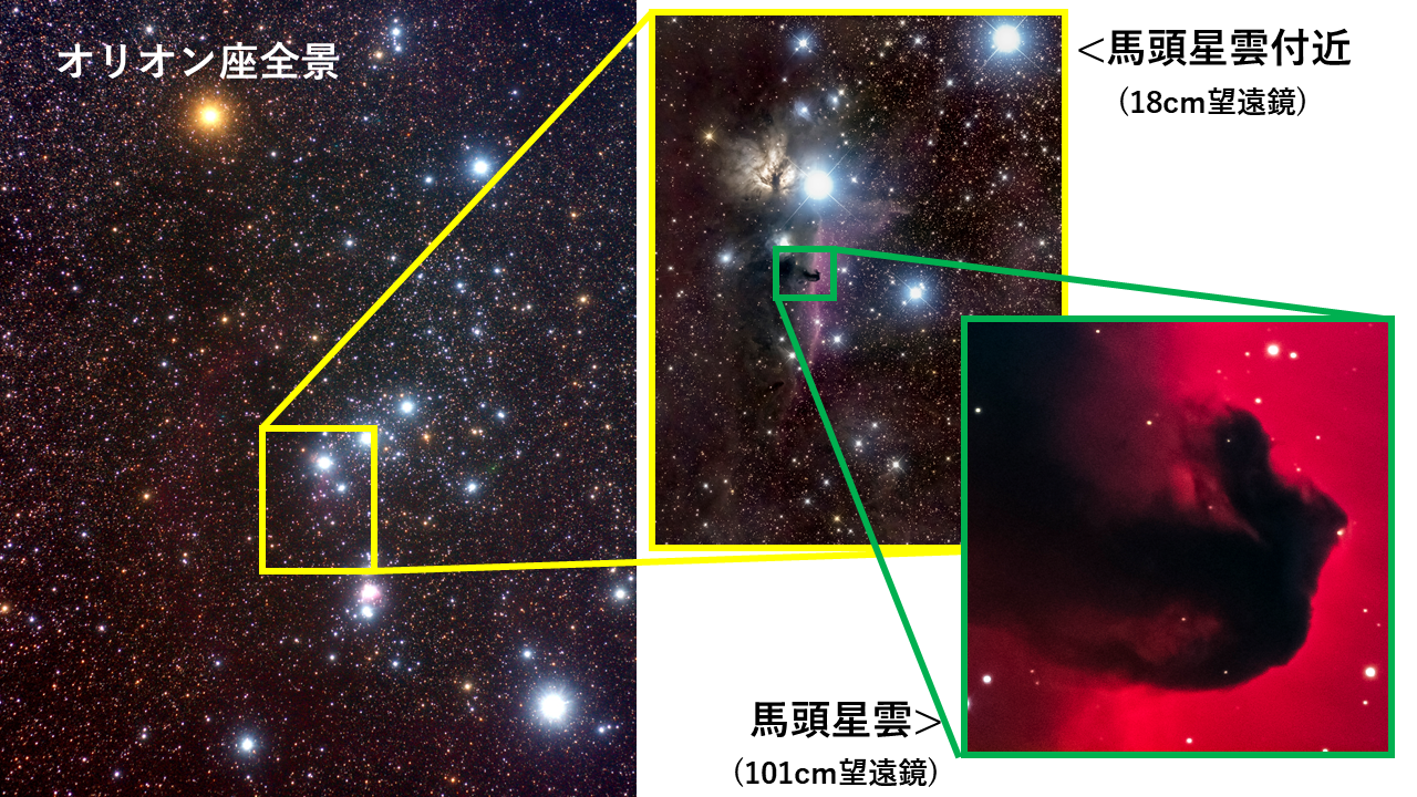 馬頭星雲の撮影 美星天文台